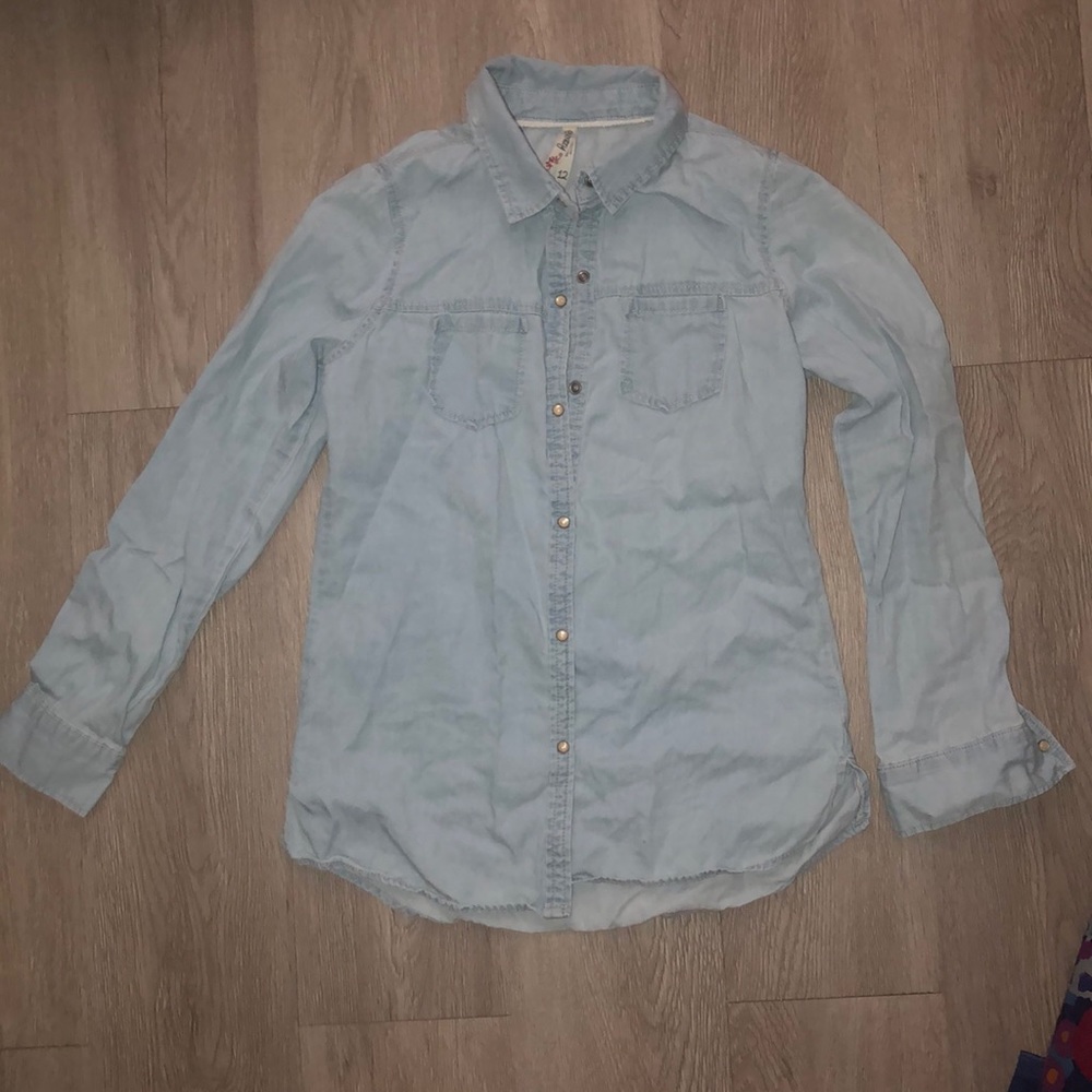 Light blue🦋 denim-appearing cotton jacket